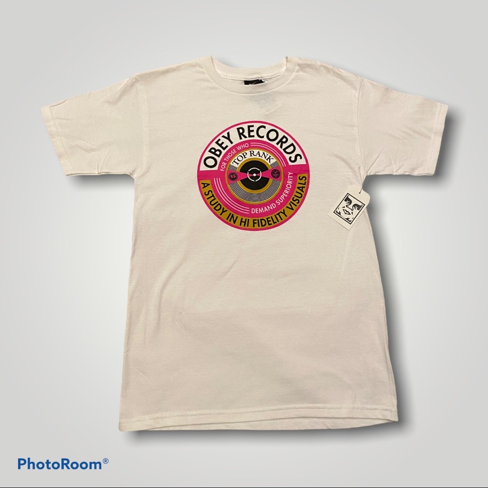 Obey T-SHIRT TOP RANK BASIC 
          (Size S)